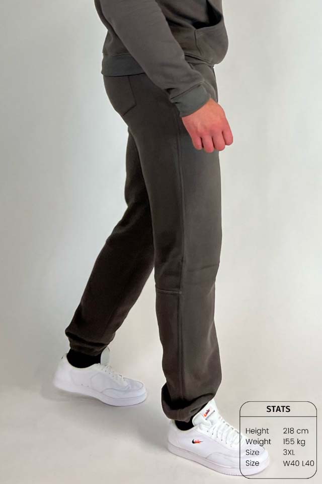 Relaxed fleece jogger – Donker Taupe 3